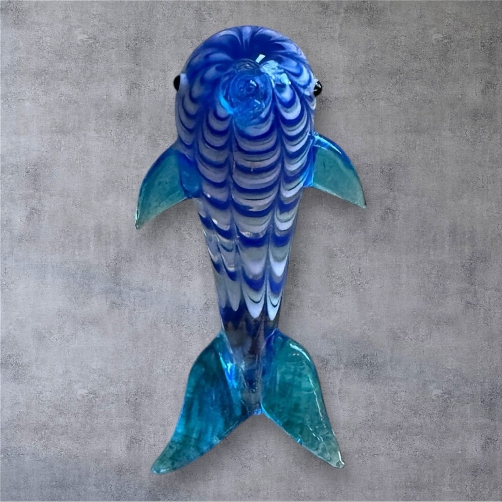 Fitz and Floyd Glass Menagerie Dolphin Figurine - Picture 9 of 11